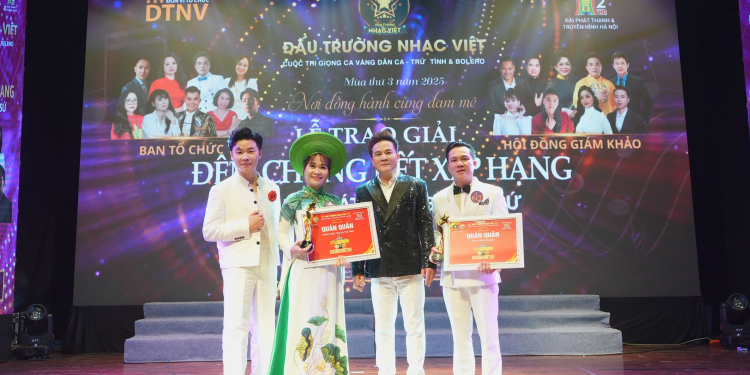 Giọng ca Xuân Hưởng xuất sắc lên ngôi Quán quân Đấu Trường Nhạc Việt 2025